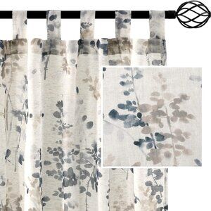 Linen Curtains 52''W x 63''L (2 Panels)